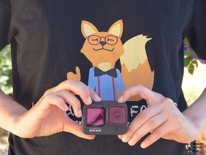 Man sieht die GoPro Hero 9 im Test.